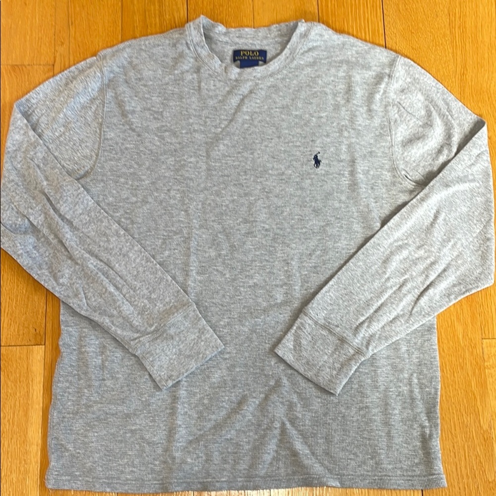 Polo by Ralph Lauren Gray Men's Long Sleeve Tshirt